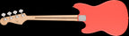 Squier Sonic Bronco Bass Map FB White Pickguard Tahitian Coral