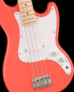 Squier Sonic Bronco Bass Map FB White Pickguard Tahitian Coral
