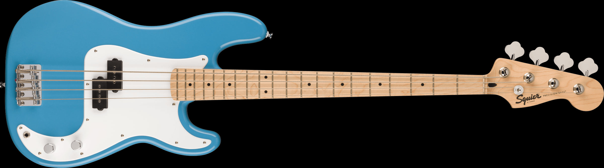 Squier Sonic P Bass Map FB White Pickguard California Blue