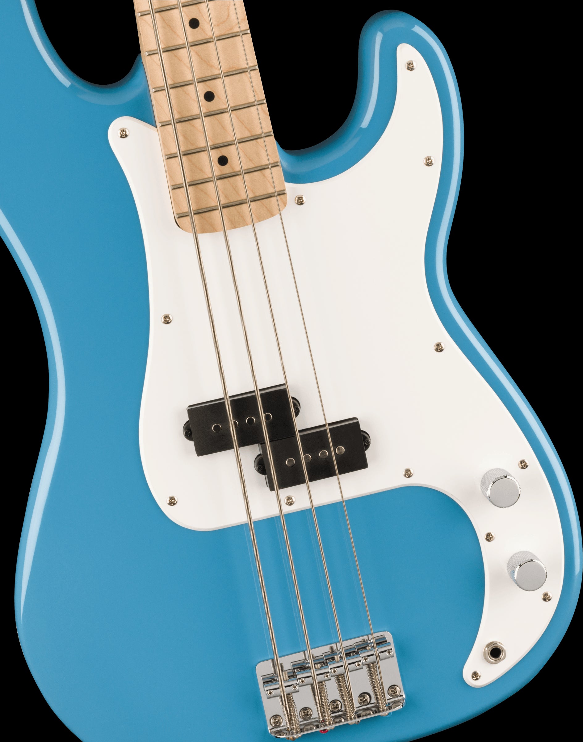 Squier Sonic P Bass Map FB White Pickguard California Blue