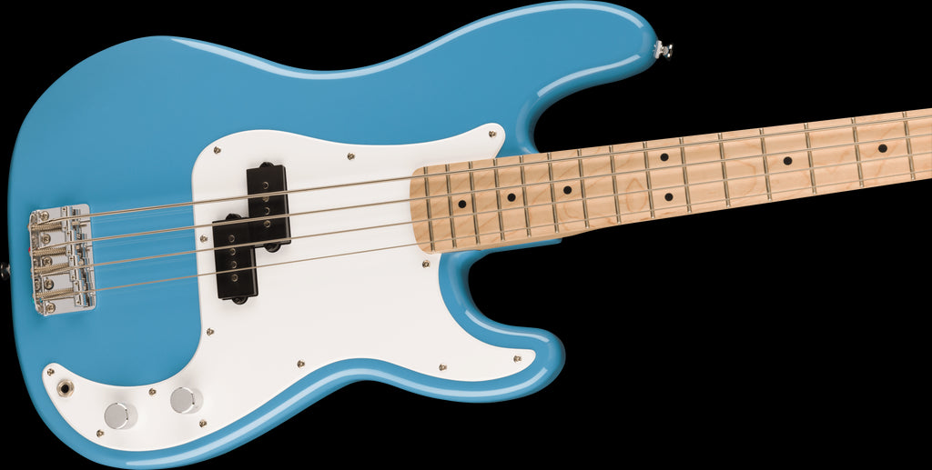 Squier Sonic P Bass Map FB White Pickguard California Blue