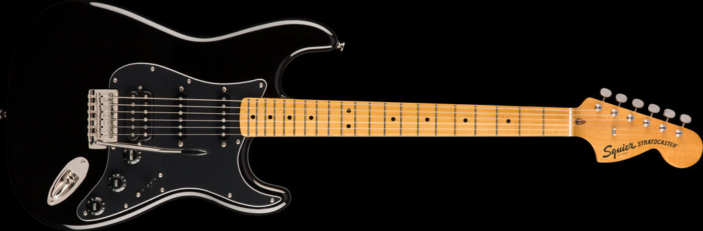 Squier Classic Vibe 70s Stratocaster HSS Electric Guitar - Maple Neck - Black