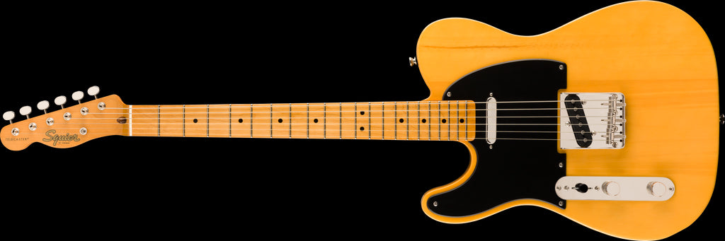 Squier Classic Vibe 50s Telecaster Left-Handed Electric Guitar - Maple Neck - Butterscotch Blonde
