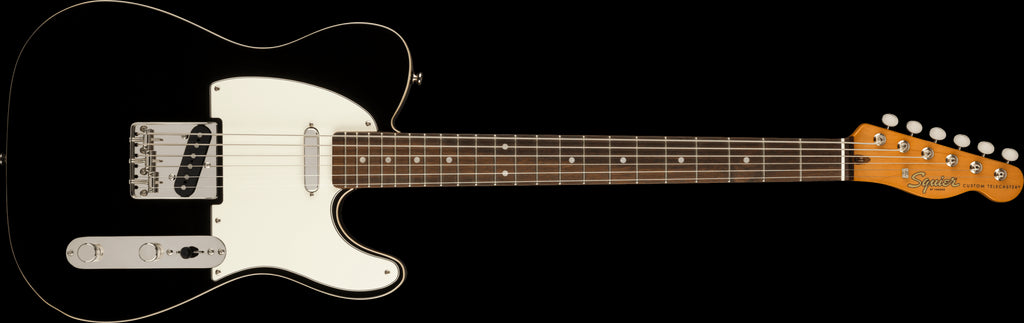 Squier Clas Vibe Baritone Custom Tele Lrl FB Parchment Pickguard Blk