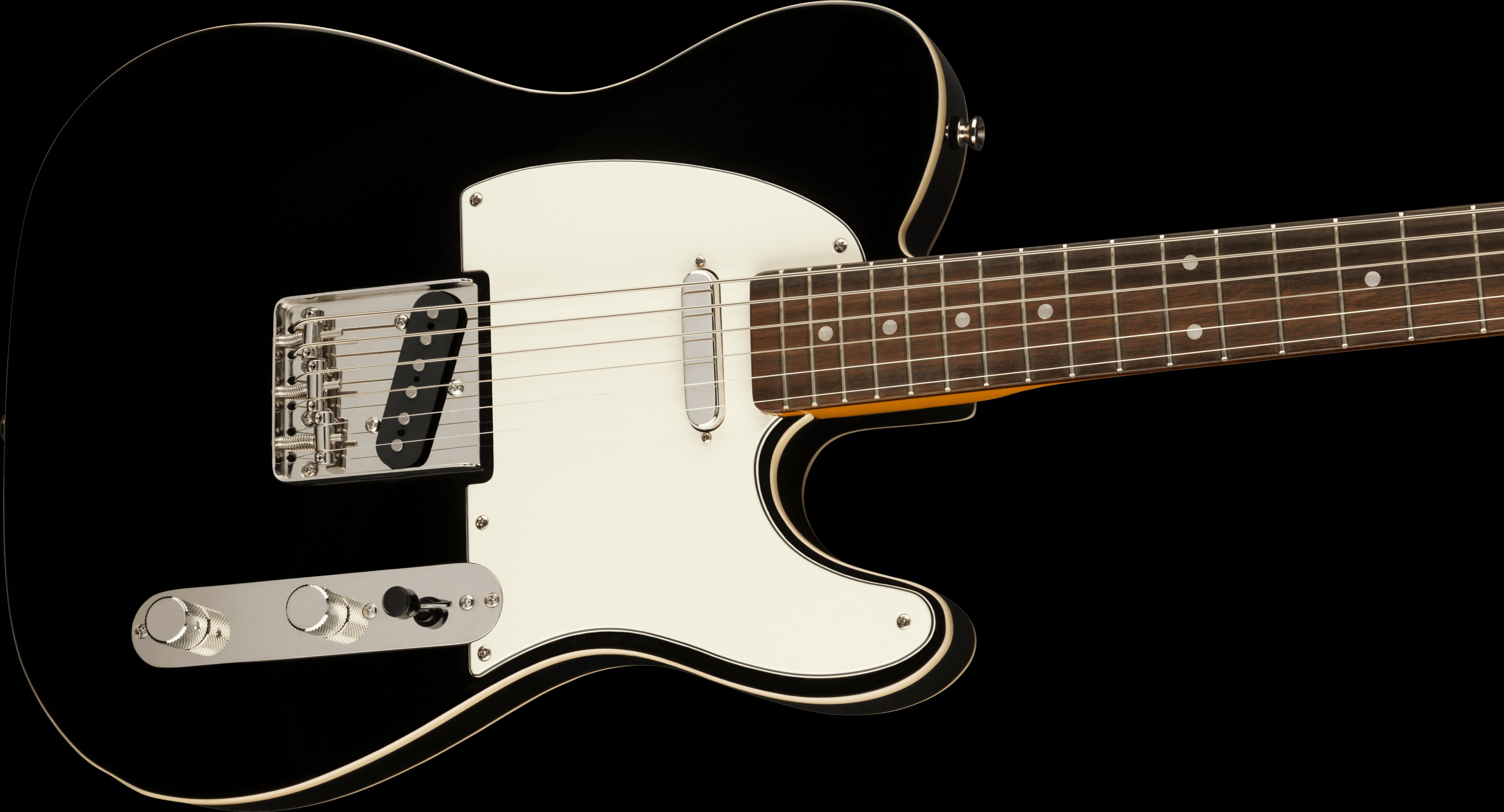 Squier Clas Vibe Baritone Custom Tele Lrl FB Parchment Pickguard Blk