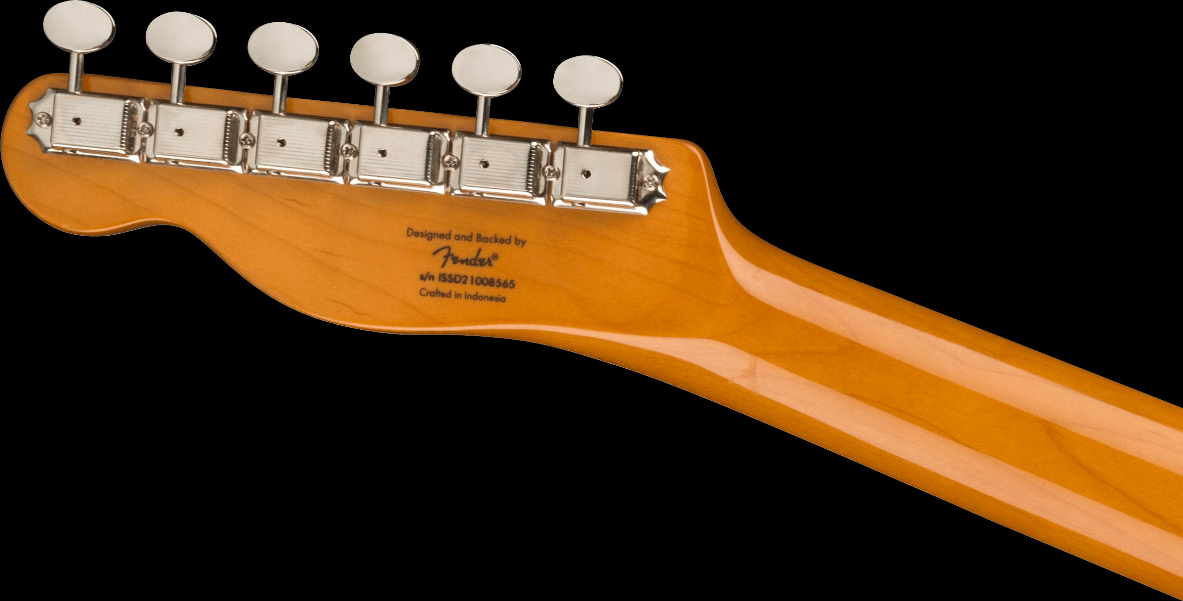 Squier Clas Vibe Baritone Custom Tele Lrl FB Parchment Pickguard Blk