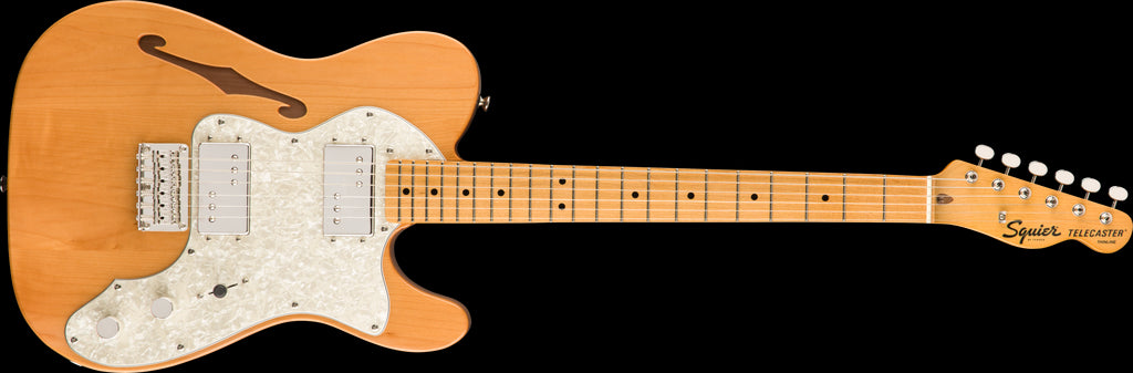 Squier Classic Vibe 70s Telecaster Thinline Electric Guitar - Maple Neck - Natural