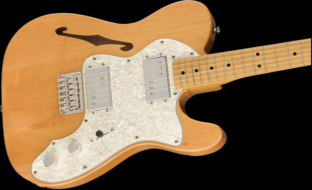 Squier Classic Vibe 70s Telecaster Thinline Electric Guitar - Maple Neck - Natural