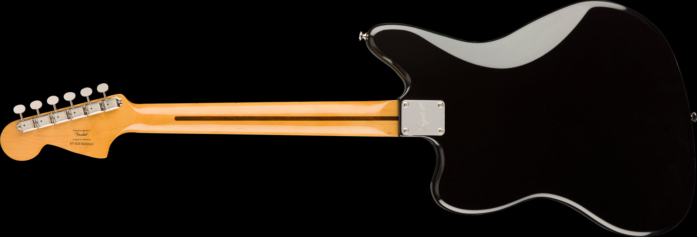 Squier Classic Vibe 70s Jaguar Electric Guitar - Laurel Fretboard - Black