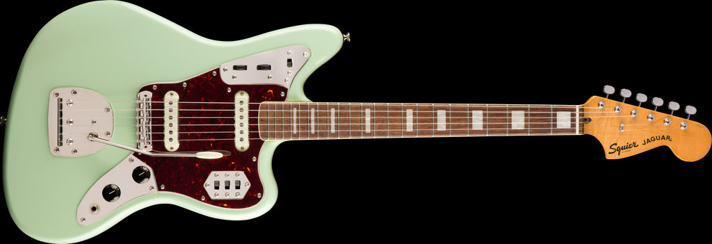 Squier Classic Vibe 70s Jaguar Electric Guitar - Laurel Fretboard - Surf Green