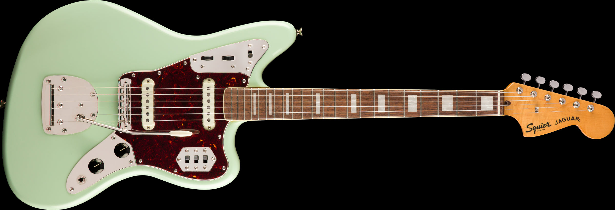 Squier Classic Vibe 70s Jaguar Electric Guitar - Laurel Fretboard - Surf Green