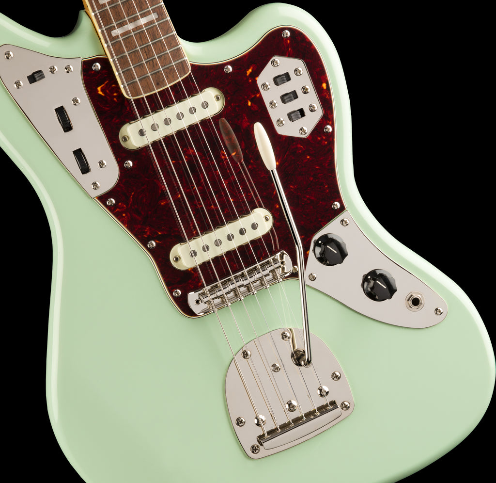 Squier Classic Vibe 70s Jaguar Electric Guitar - Laurel Fretboard - Surf Green