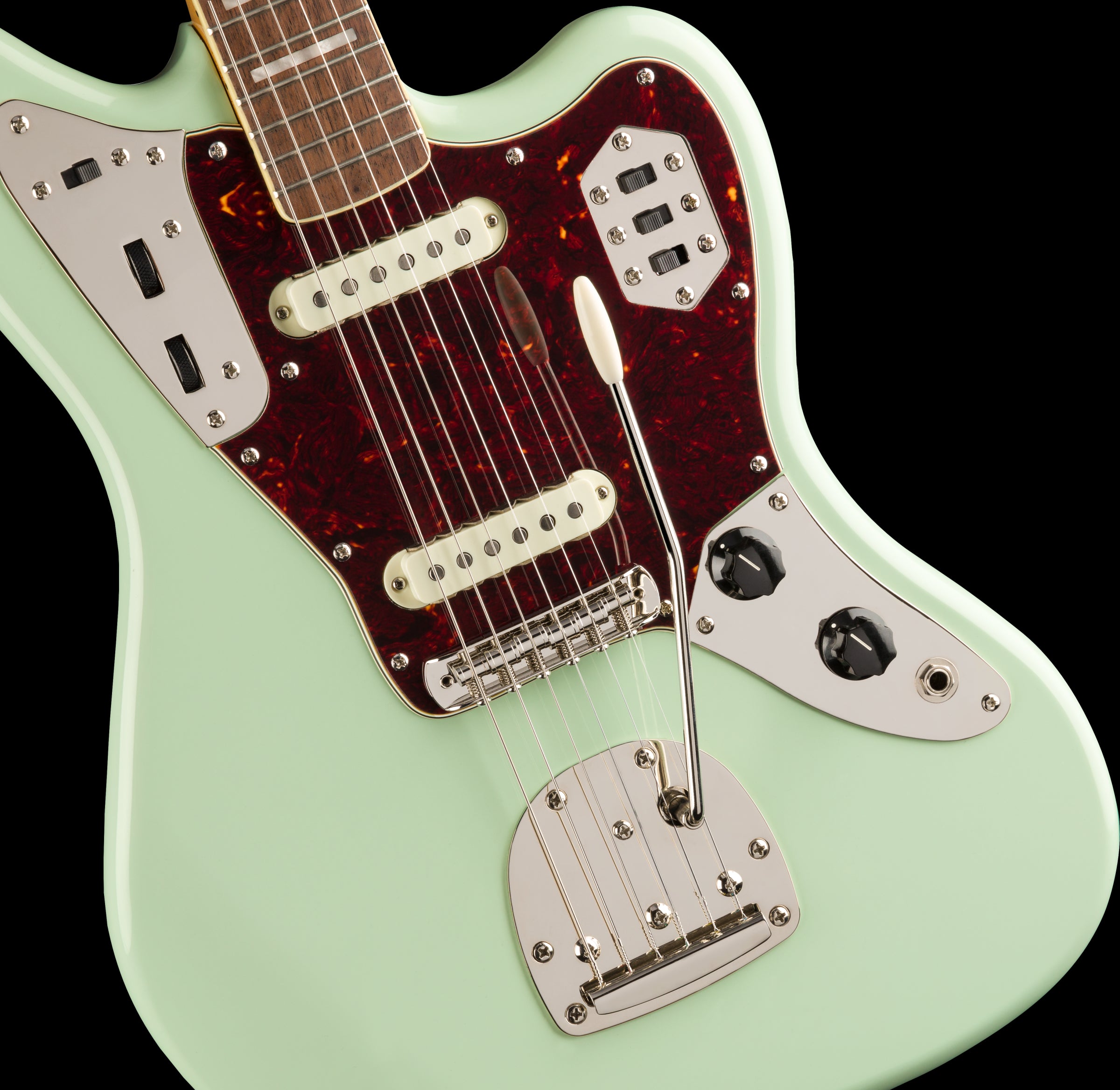 Squier Classic Vibe 70s Jaguar Electric Guitar - Laurel Fretboard - Surf Green