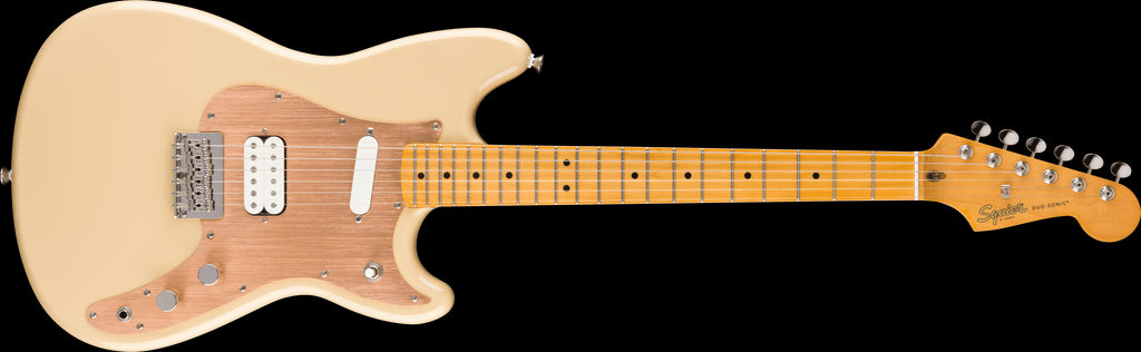 Squier Classic Vibe Duo-Sonic HS M FB Gold Anodized Pickguard - Desert Sand
