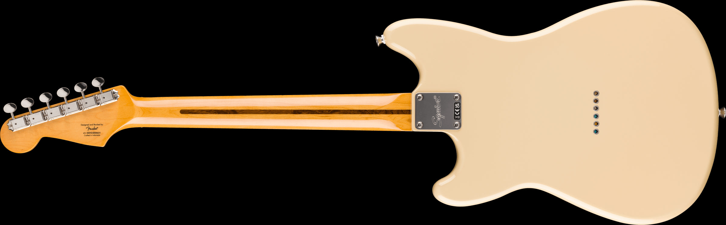 Squier Classic Vibe Duo-Sonic HS M FB Gold Anodized Pickguard - Desert Sand