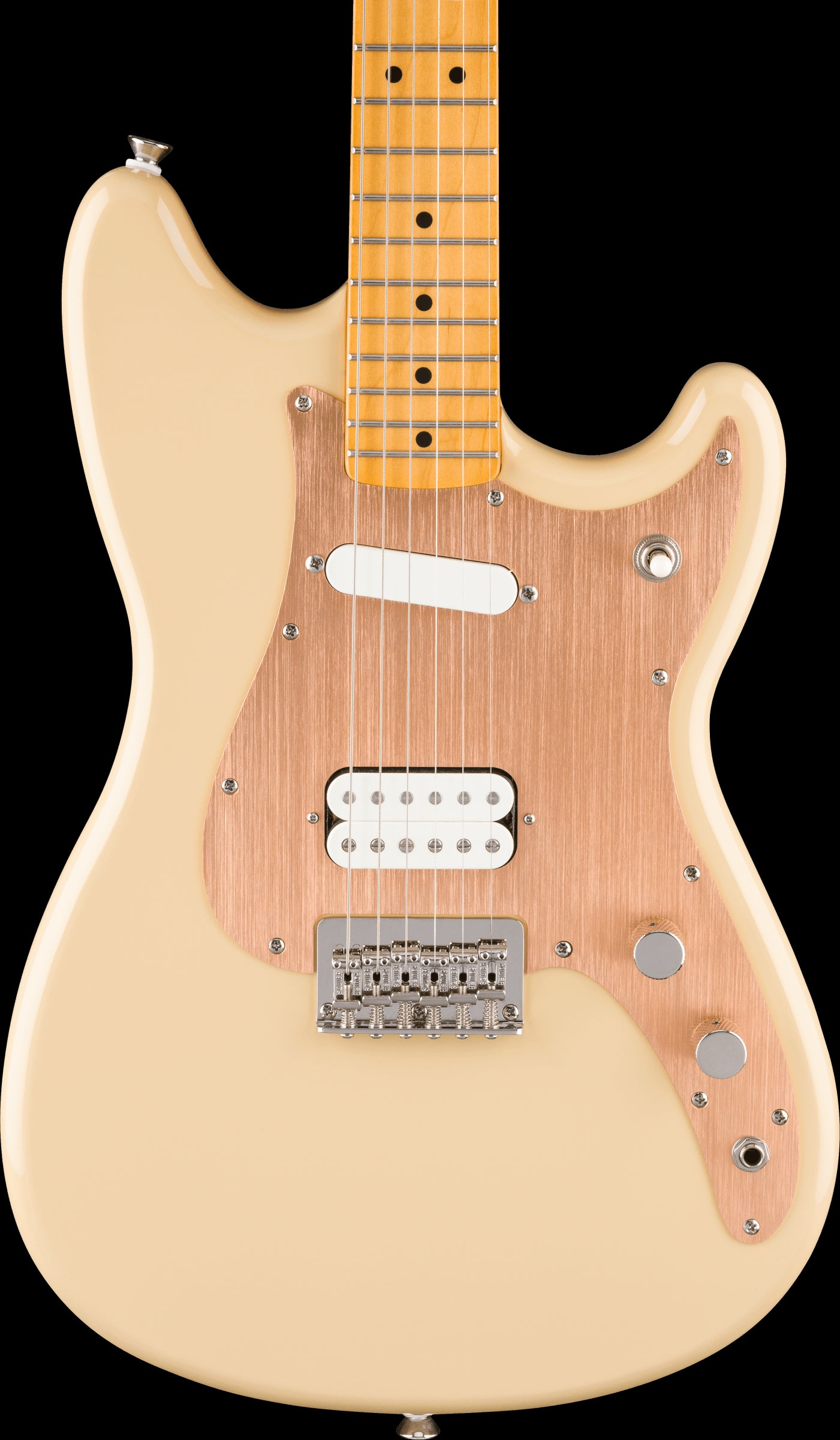 Squier Classic Vibe Duo-Sonic HS M FB Gold Anodized Pickguard - Desert Sand