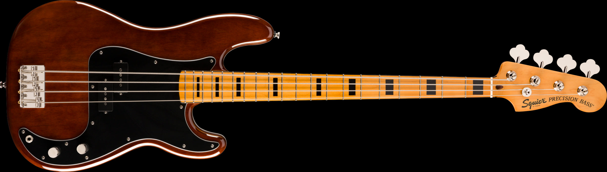 Squier Classic Vibe 70s Precision Bass Guitar - Maple Neck - Walnut