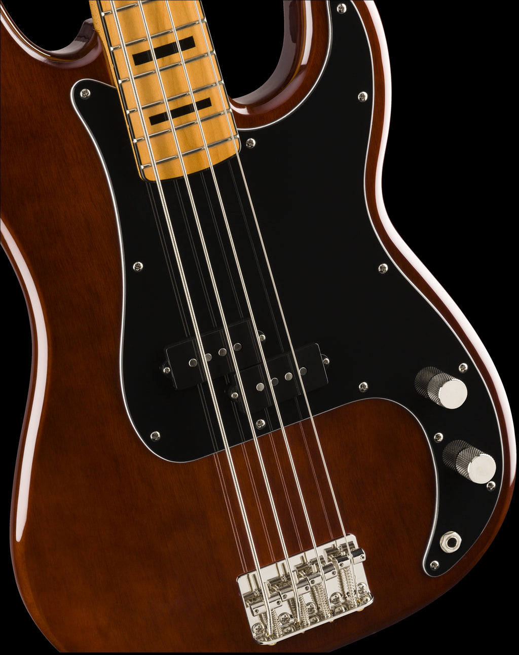 Squier Classic Vibe 70s Precision Bass Guitar - Maple Neck - Walnut