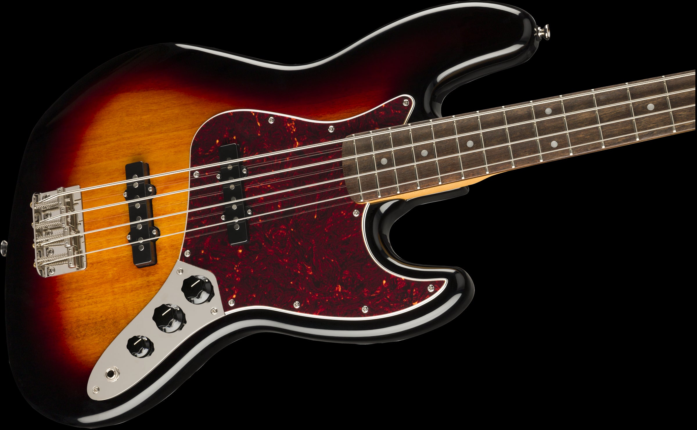 Squier Classic Vibe 60s Jazz Bass Guitar - Laurel Fretboard - 3-Colour Sunburst