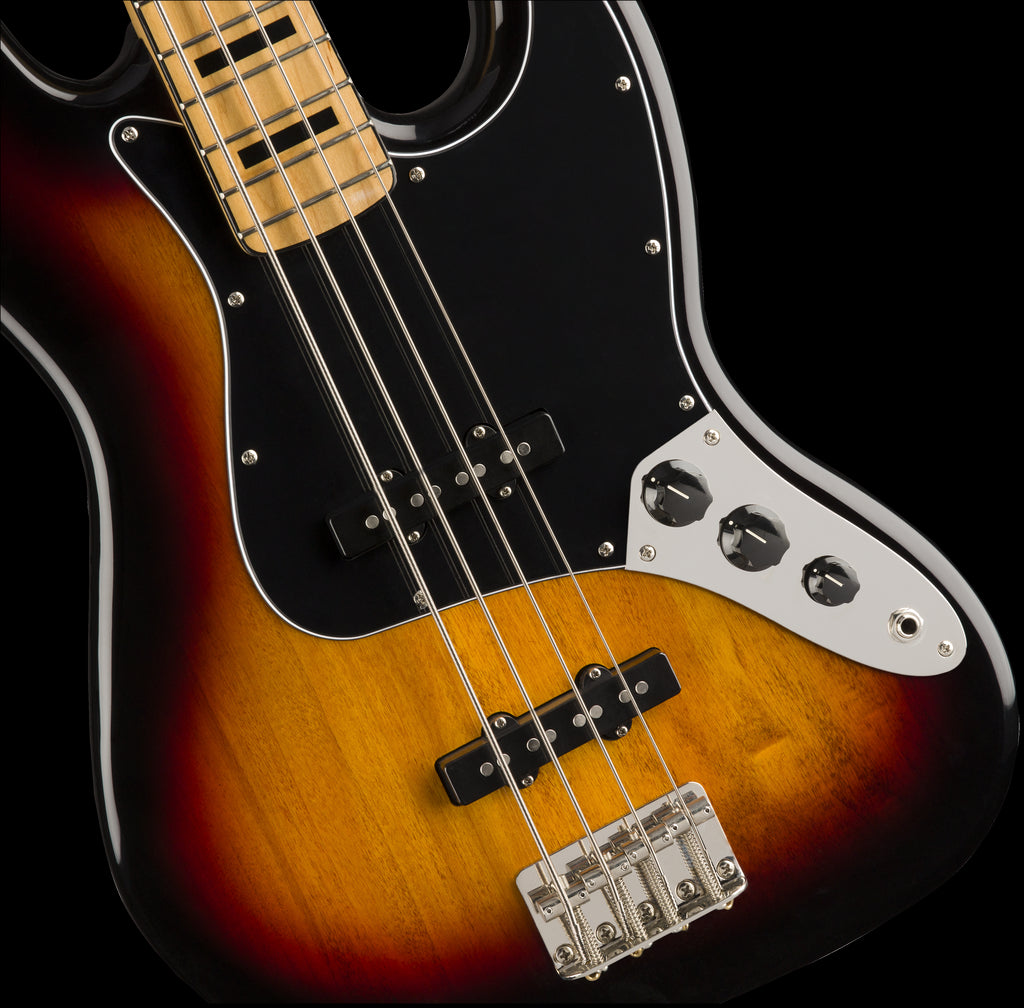 Squier Classic Vibe '70s Jazz Bass with Maple Fretboard - 3 Colour Sunburst