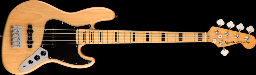 Squier Classic Vibe 70s Jazz Bass V bass Guitar - Maple Neck - Natural