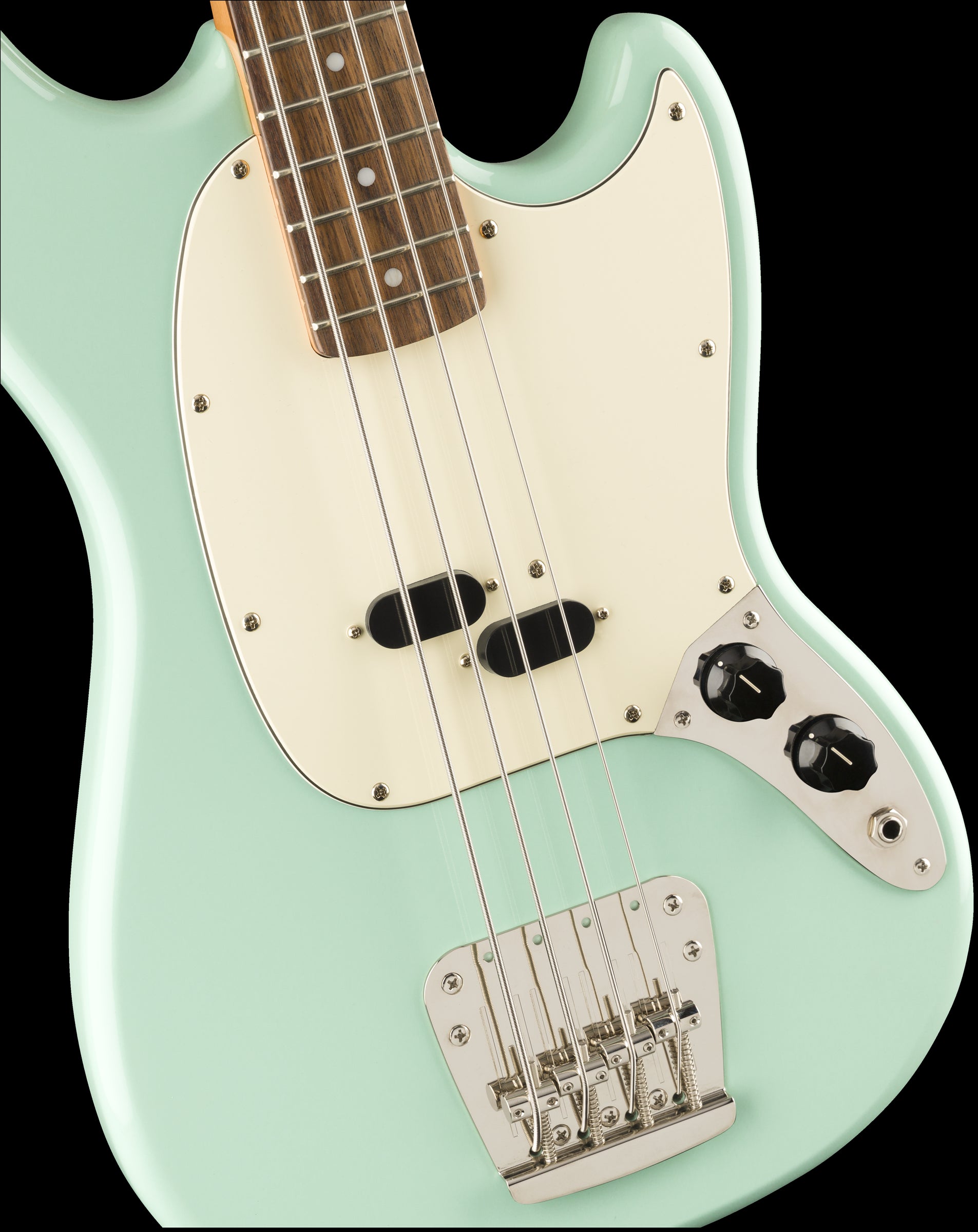 Squier Classic Vibe 60s Mustang Bass Guitar - Laurel Fretboard - Surf Green