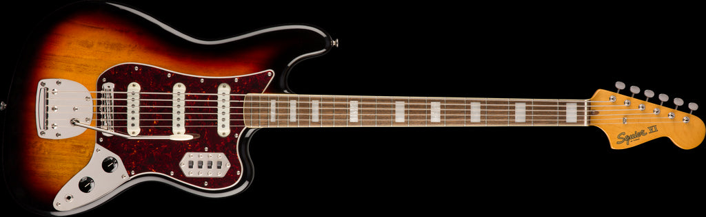 Squier Classic Vibe Bass VI Bass Guitar- Laurel Fretboard - 3-Colour Sunburst