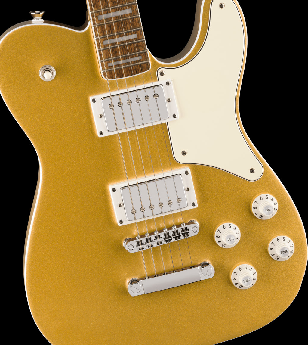 Squier Limited Edition Paranormal Troublemaker Telecaster Deluxe - Aztec Gold