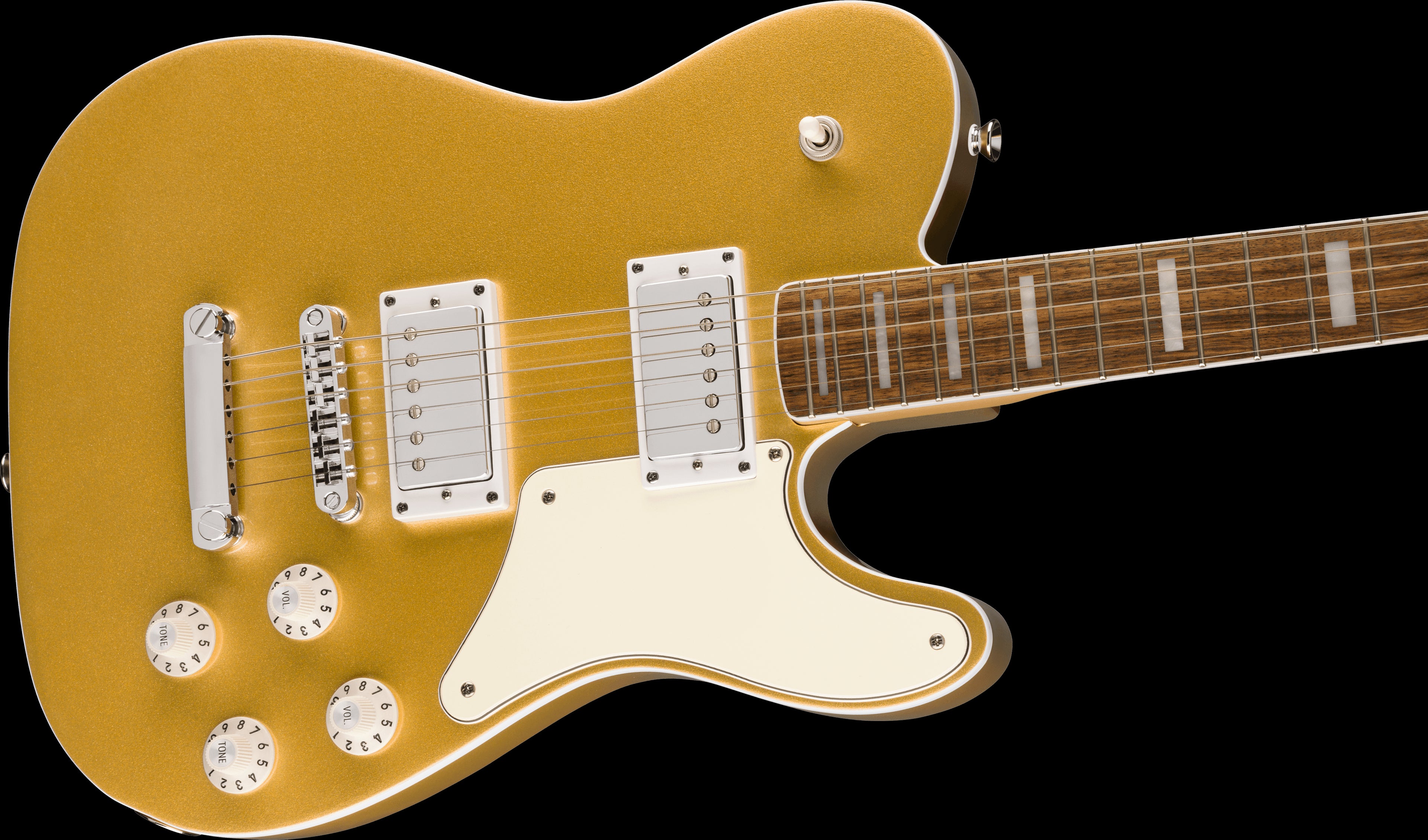 Squier Limited Edition Paranormal Troublemaker Telecaster Deluxe - Aztec Gold