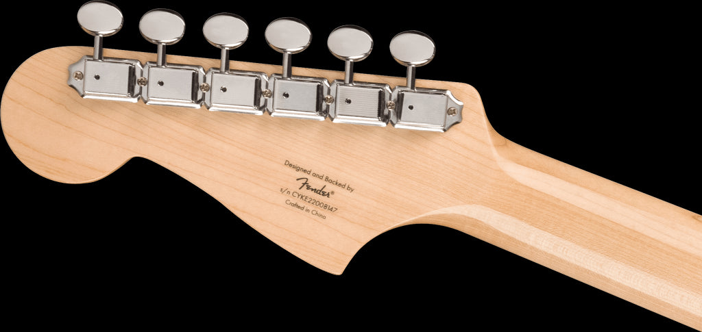 Squier Paranormal Strat-O-Sonic Guitar - LRL - Crimson Red Transparent