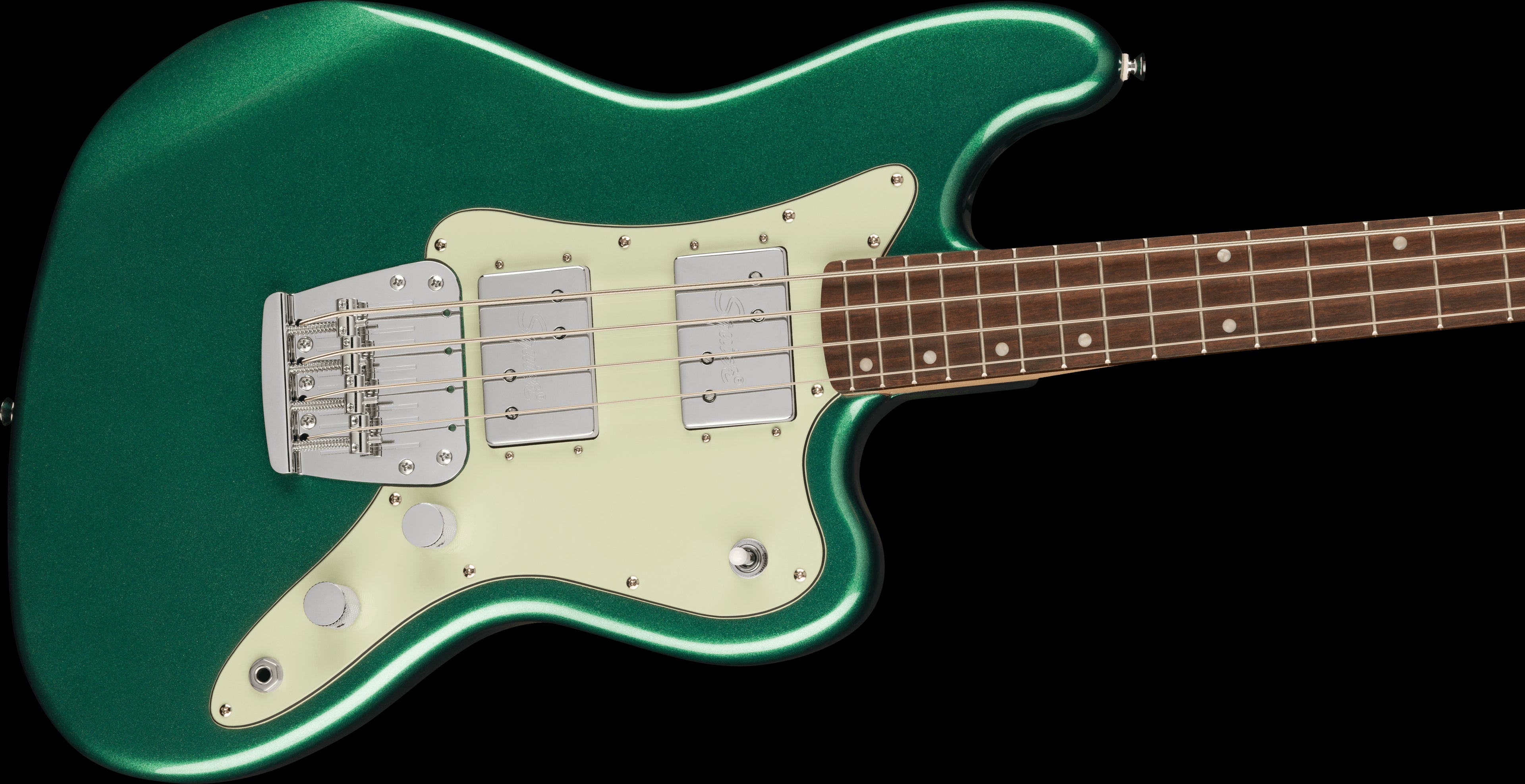 Squier Paranormal Rascal Bass Guitar - LRL - Sherwood Green