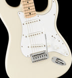 Squier Affinity Series Stratocaster, Maple Fingerboard, White Pickguard, Olympic White