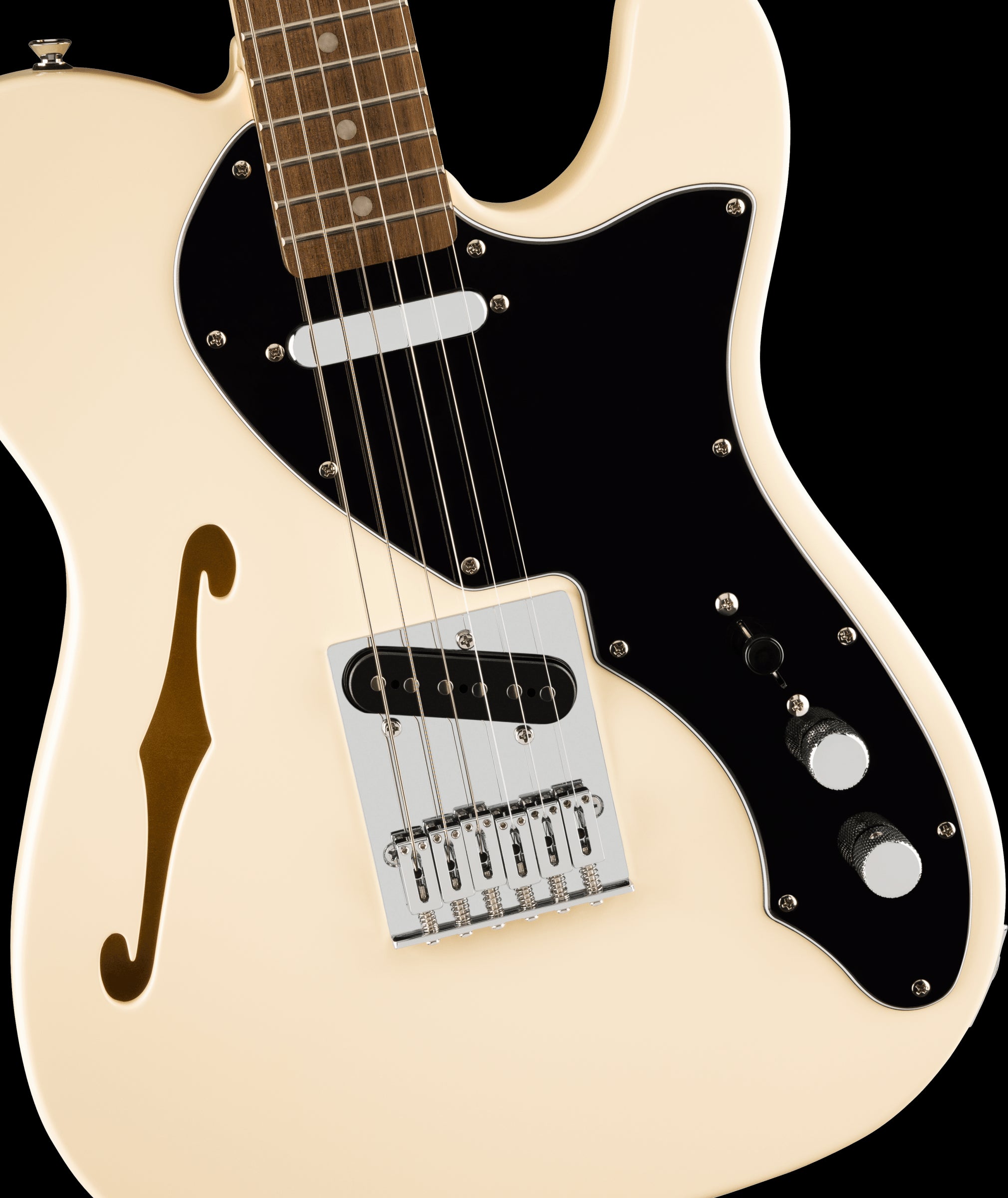 Squier Affinity Telecaster Thinline Electric Guitar with Laurel Fretboard - Olympic White