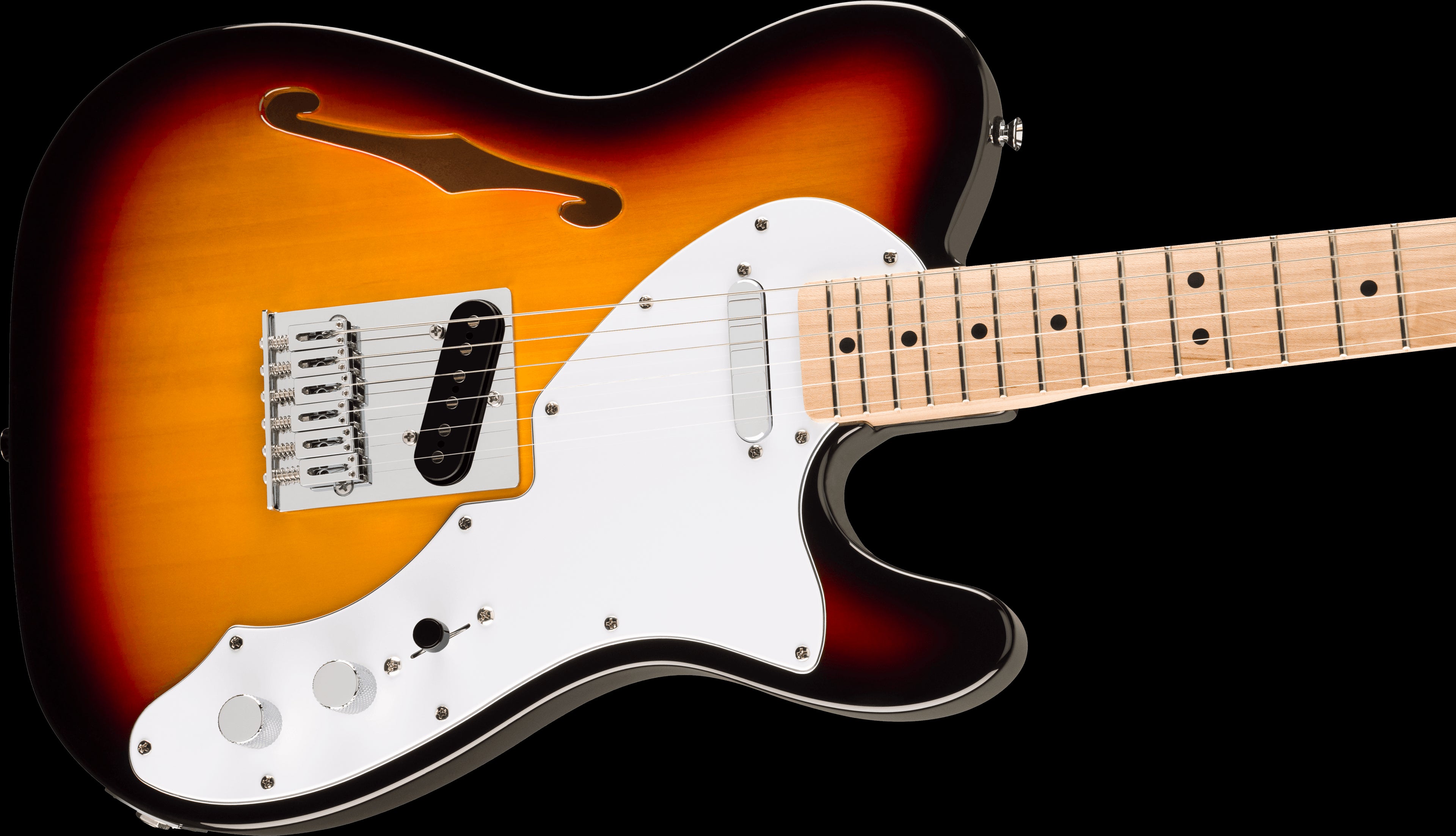 Squier Affinity Series Telecaster Thinline, MN White PG - 3SB