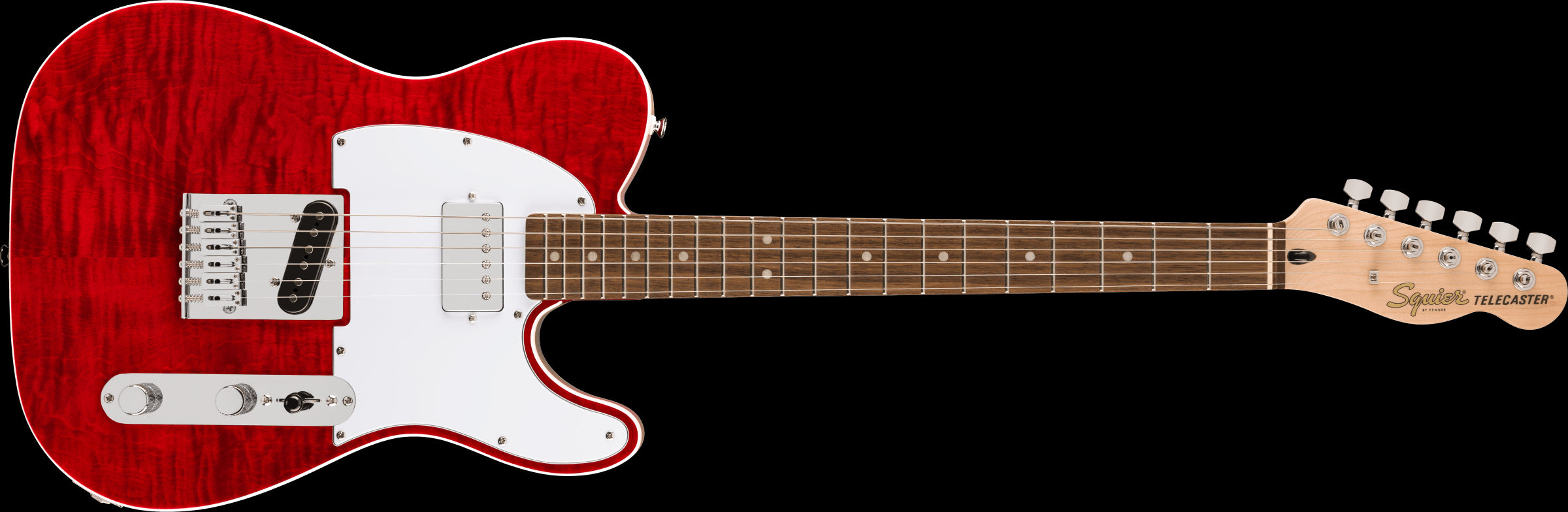 Squier Affinity Telecaster Electric Guitar FMT SH w/Laurel Fretboard - Crimson Red Transparent