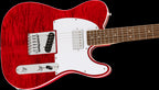 Squier Affinity Telecaster Electric Guitar FMT SH w/Laurel Fretboard - Crimson Red Transparent