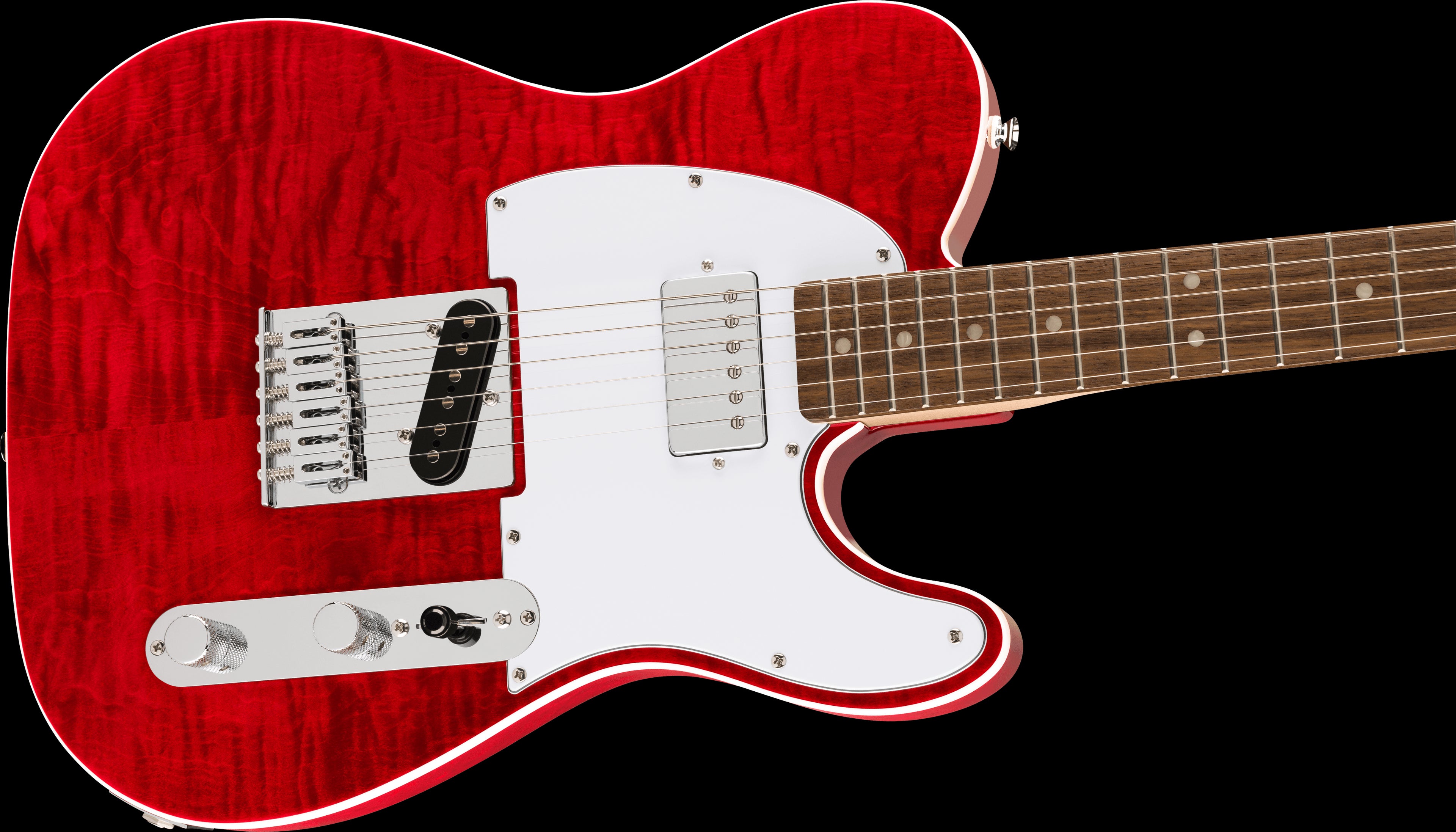 Squier Affinity Telecaster Electric Guitar FMT SH w/Laurel Fretboard - Crimson Red Transparent