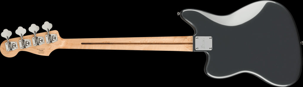 Squier Affinity Series Jaguar Bass H, Laurel Fingerboard, Black Pickguard, Charcoal Frost Metallic