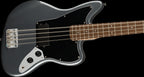 Squier Affinity Series Jaguar Bass H, Laurel Fingerboard, Black Pickguard, Charcoal Frost Metallic