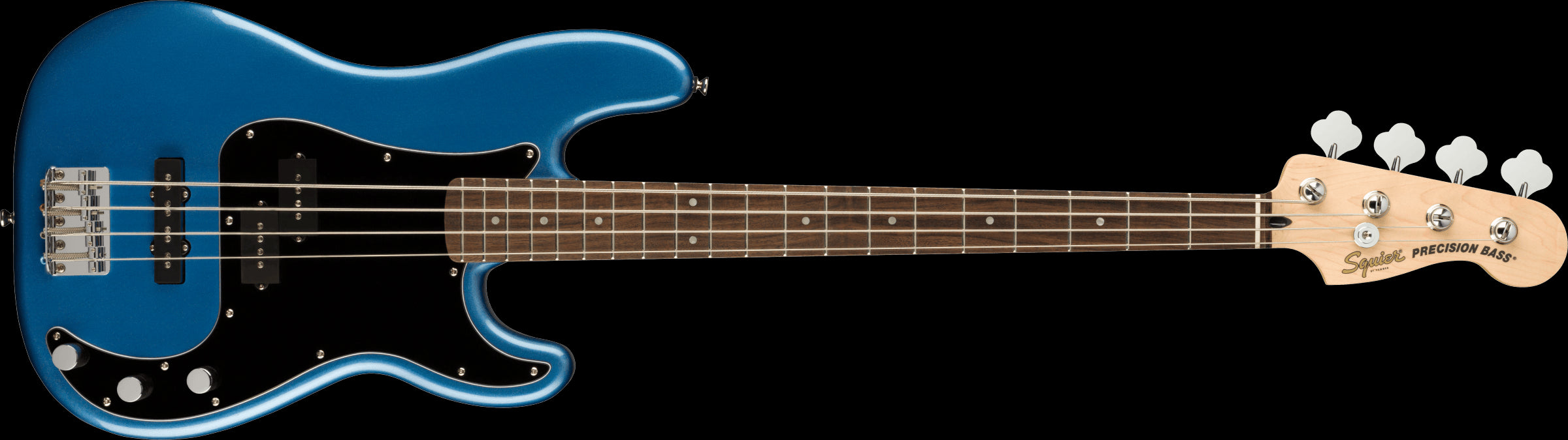 Squier Affinity Series Precision Bass PJ, Laurel Fingerboard, Black Pickguard, Lake Placid Blue