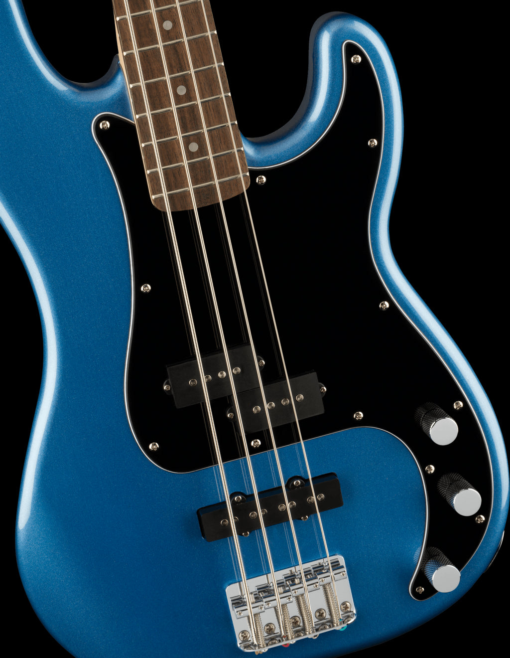 Squier Affinity Series Precision Bass PJ, Laurel Fingerboard, Black Pickguard, Lake Placid Blue