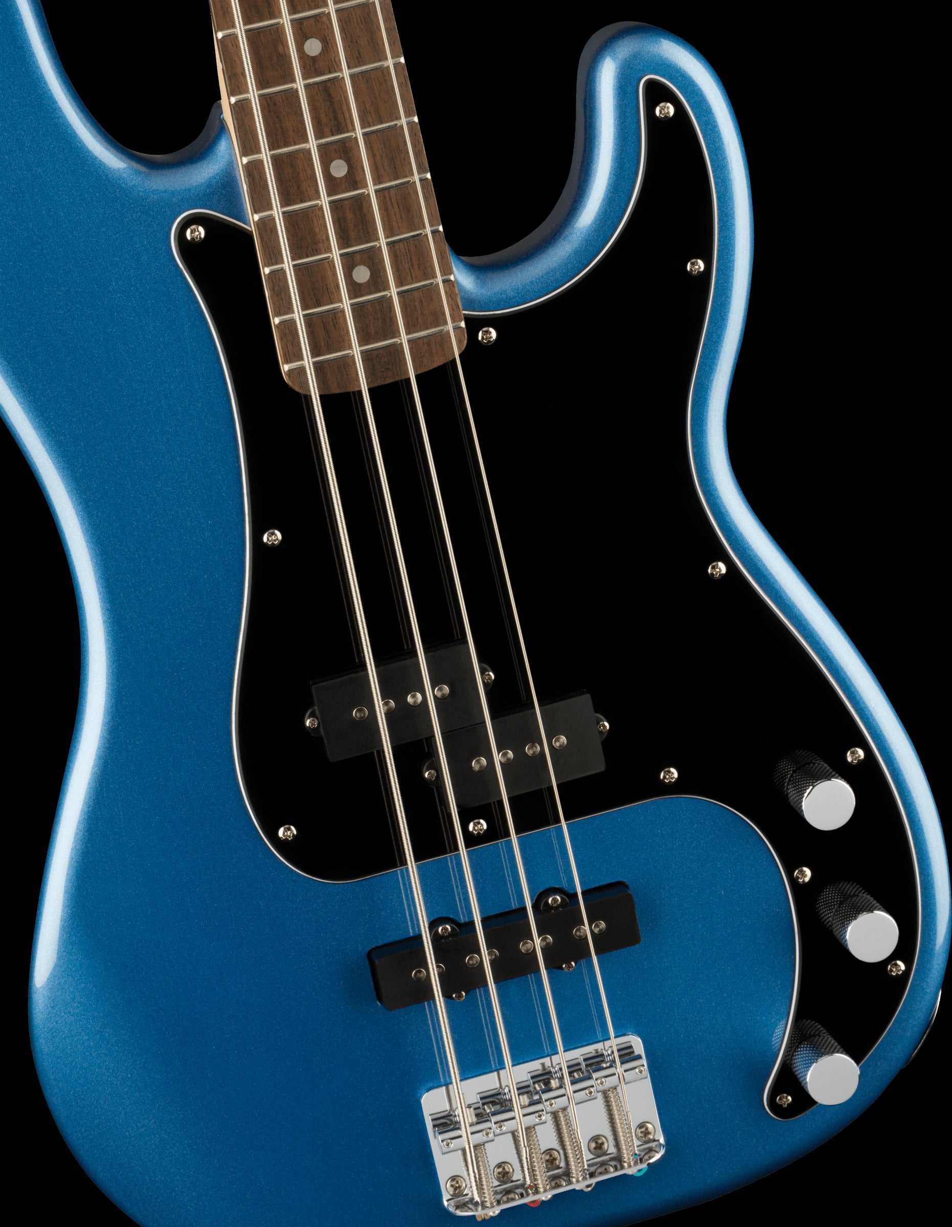 Squier Affinity Series Precision Bass PJ, Laurel Fingerboard, Black Pickguard, Lake Placid Blue