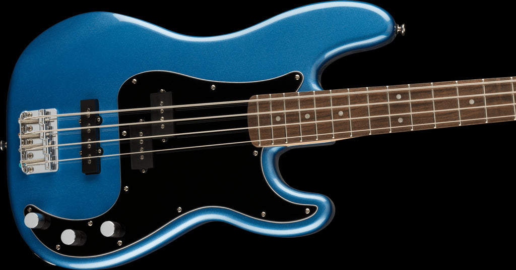 Squier Affinity Series Precision Bass PJ, Laurel Fingerboard, Black Pickguard, Lake Placid Blue