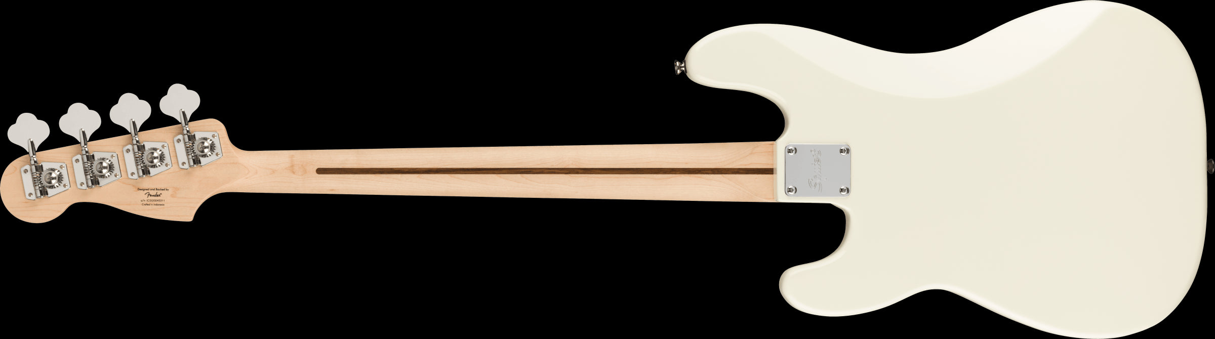 Squier Affinity Series Precision Bass PJ, Maple Fingerboard, Black Pickguard, Olympic White