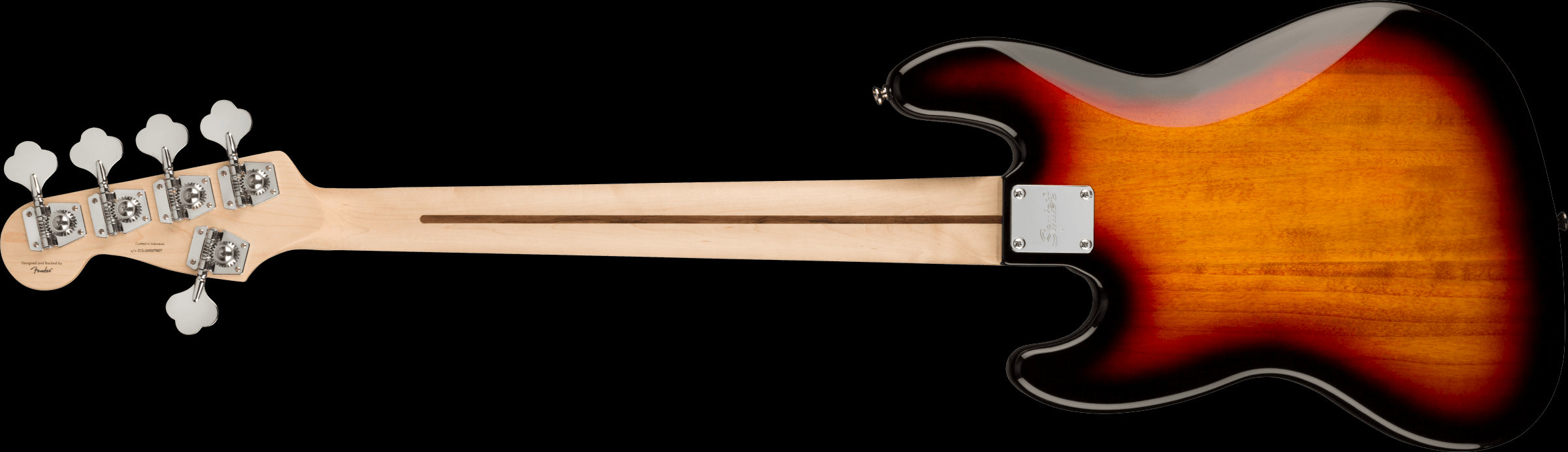 Squier Affinity Series Jazz Bass V, Laurel Fingerboard, Black Pickguard, 3-Color Sunburst