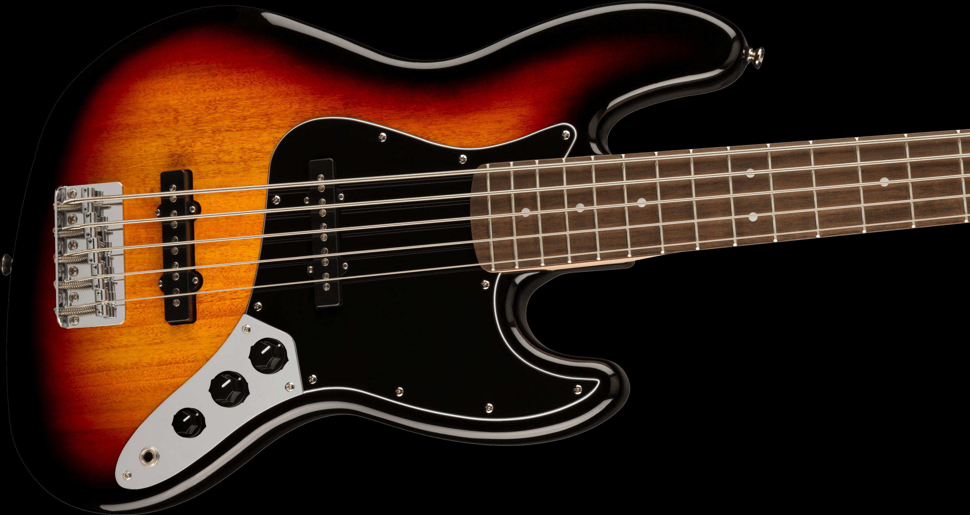 Squier Affinity Series Jazz Bass V, Laurel Fingerboard, Black Pickguard, 3-Color Sunburst