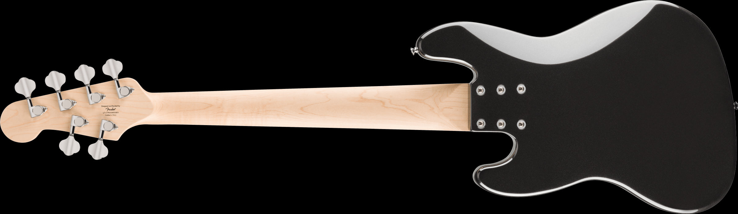 Squier Affinity Jazz Bass VI w/Laurel Fretboard - Black Metallic