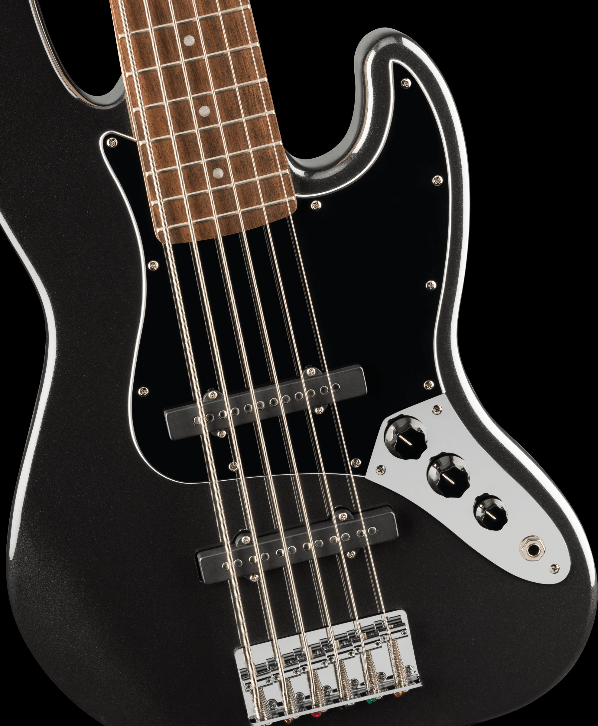Squier Affinity Jazz Bass VI w/Laurel Fretboard - Black Metallic