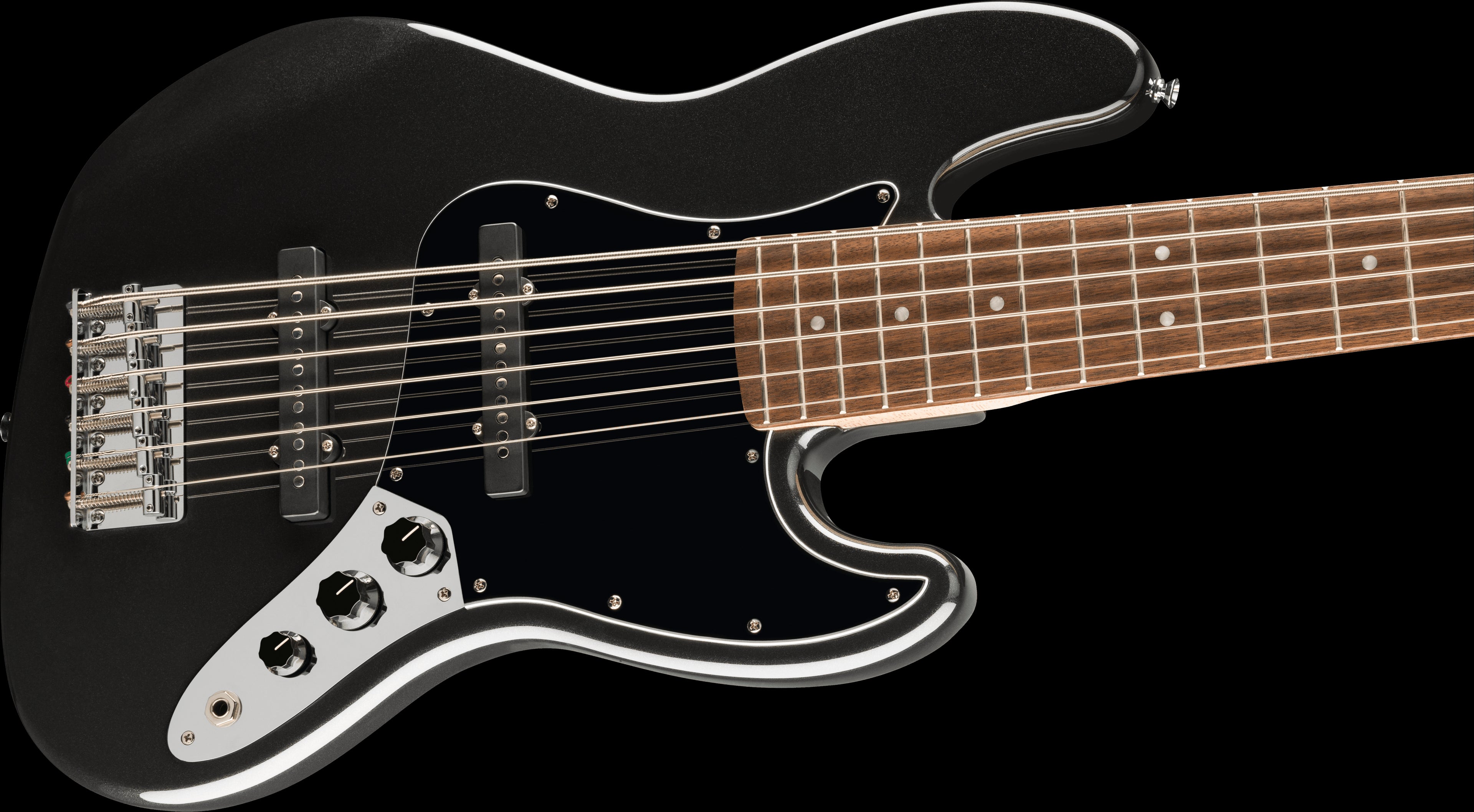 Squier Affinity Jazz Bass VI w/Laurel Fretboard - Black Metallic