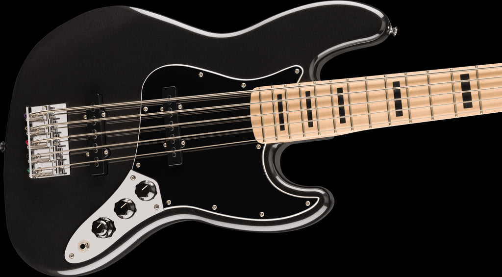 Squier Affinity Active Jazz Bass V w/Maple Fretboard - Black Metallic